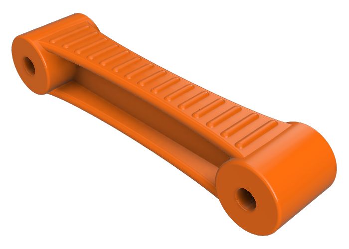 Trampoliny ziemne - kolor lamelki pomarańczowy