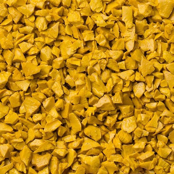 Trampoliny ziemne - kolor żółty